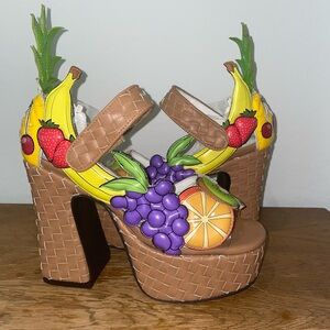 Fruit-Themed Platform Heels